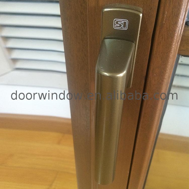 Good ventilation strong tightness aluminium casement window double opening tilt and turn debridged aluminum-wooden outward - Doorwin Group Windows & Doors