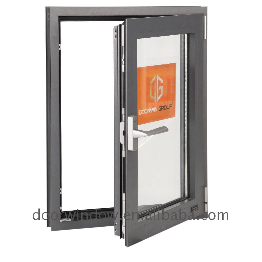 Grey color window french windows designs grill designby Doorwin - Doorwin Group Windows & Doors