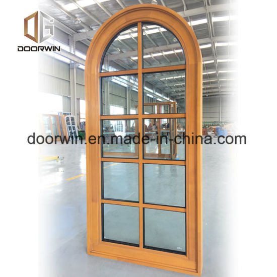 Grille Round-Top Casement Window, Solid Pine Wood - China Wooden Window, Wood Window - Doorwin Group Windows & Doors