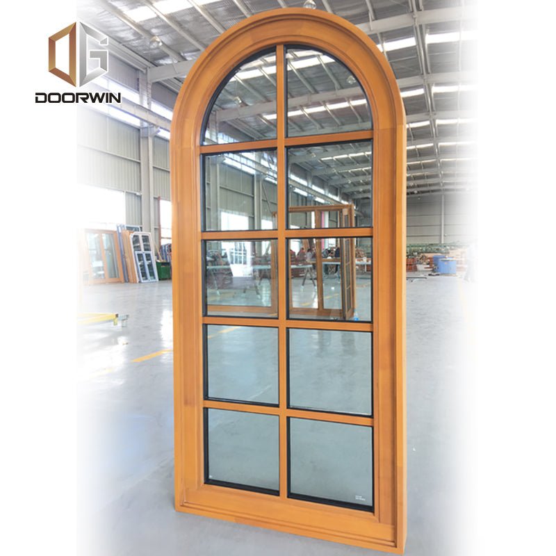 grille round-top casement window solid pine wood larch wood - Doorwin Group Windows & Doors