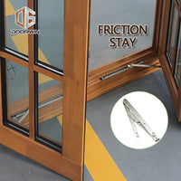 Grille round-top casement window solid pine wood larch wood - Doorwin Group Windows & Doors