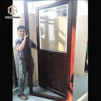 half glass interior wood doors half screen wooden door by Doorwin on Alibaba - Doorwin Group Windows & Doors