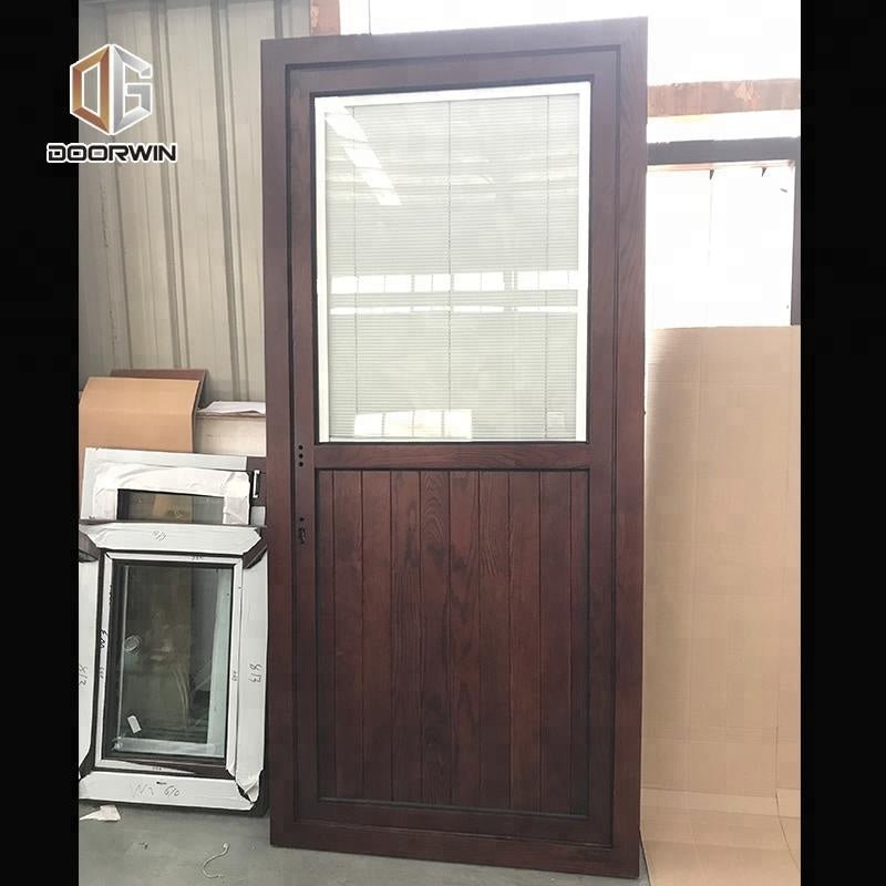 half glass interior wood doors half screen wooden door by Doorwin on Alibaba - Doorwin Group Windows & Doors