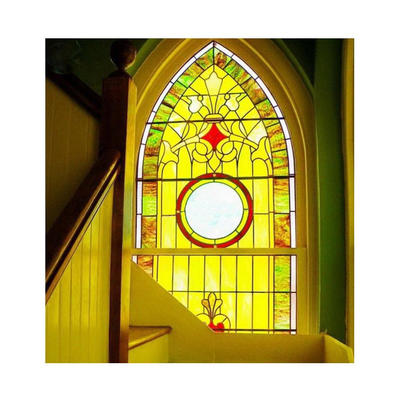Half moon stained glass windows window inserts circle hangingsby Doorwin - Doorwin Group Windows & Doors
