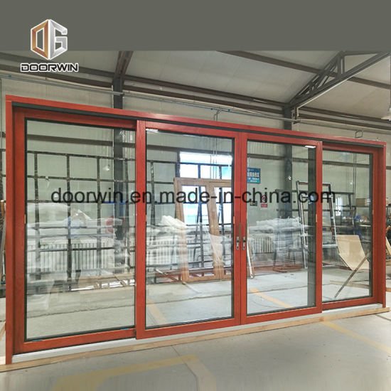 Heavy Duty Lift Sliding Door, Oak Wood with Exterior Aluminum Cladding - China Mirror Sliding Door, Sliding Door Lock Biometric - Doorwin Group Windows & Doors