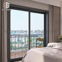 Heavy duty sliding door roller garage windows decorative glass doors - Doorwin Group Windows & Doors