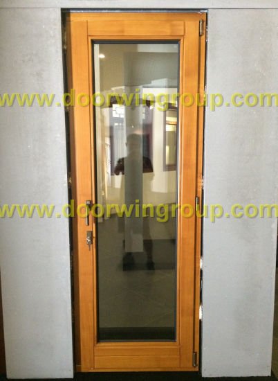 High Quality Solid Timber Aluminium Patio Door, Perfect View Thermal Break Aluminum Hinged Patio Door - China Wood Clad Alu Door, Alu Clad Wood Glass Door - Doorwin Group Windows & Doors