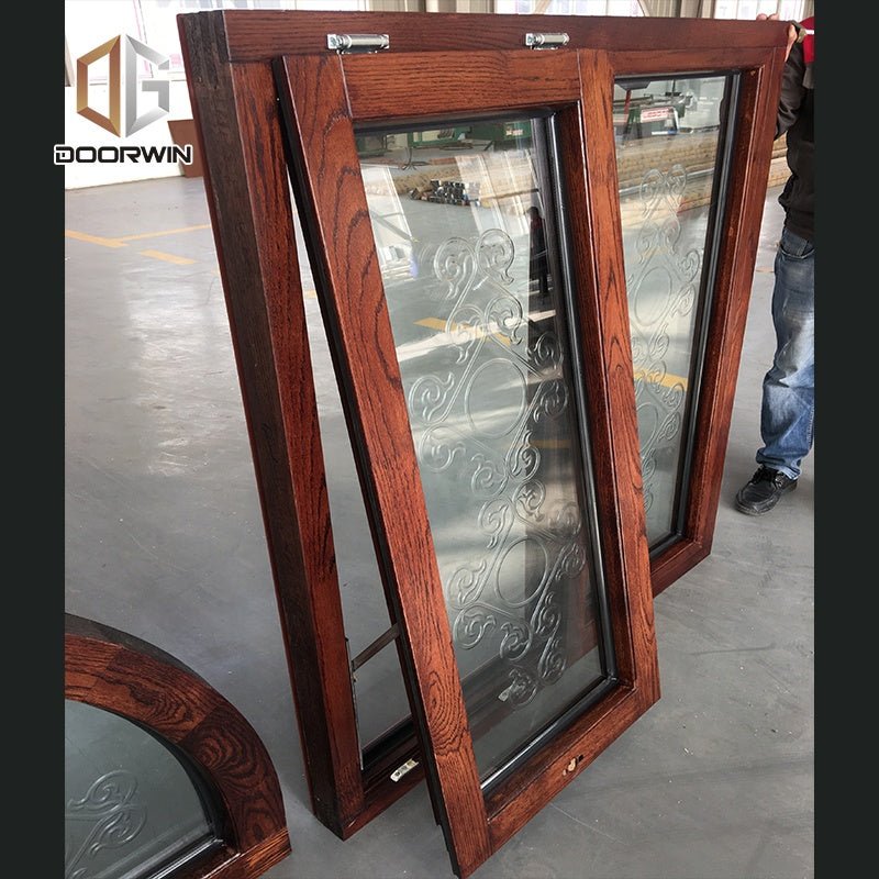 High Quality Wholesale Custom Cheap Arched Oak window double panels glass wooden window by Doorwin - Doorwin Group Windows & Doors