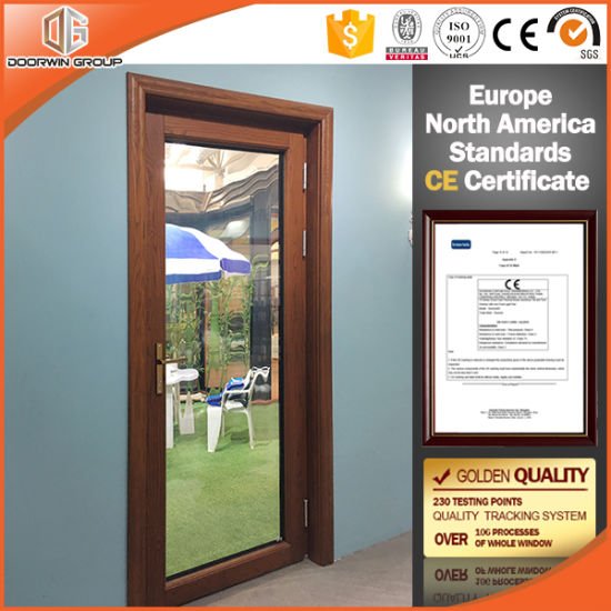 High Quality Wood Cladding Aluminum Wood Aluminum Composite Patio Door - China Wood Cladding Aluminum Door, Wood Color Aluminum Door - Doorwin Group Windows & Doors