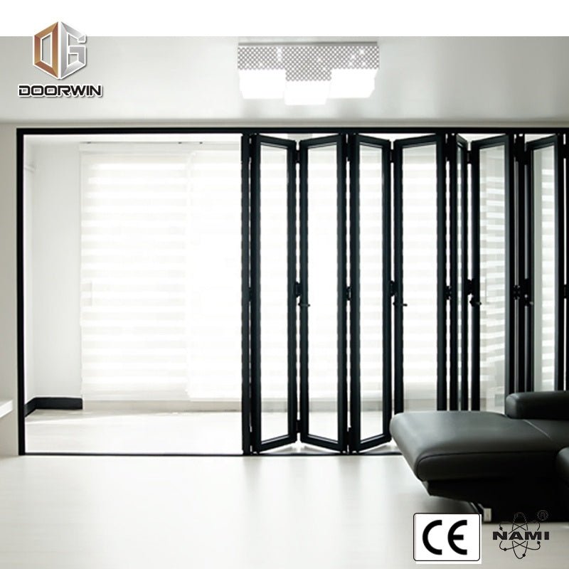 Hinge glass door high quality interior bifold doors half glass door - Doorwin Group Windows & Doors