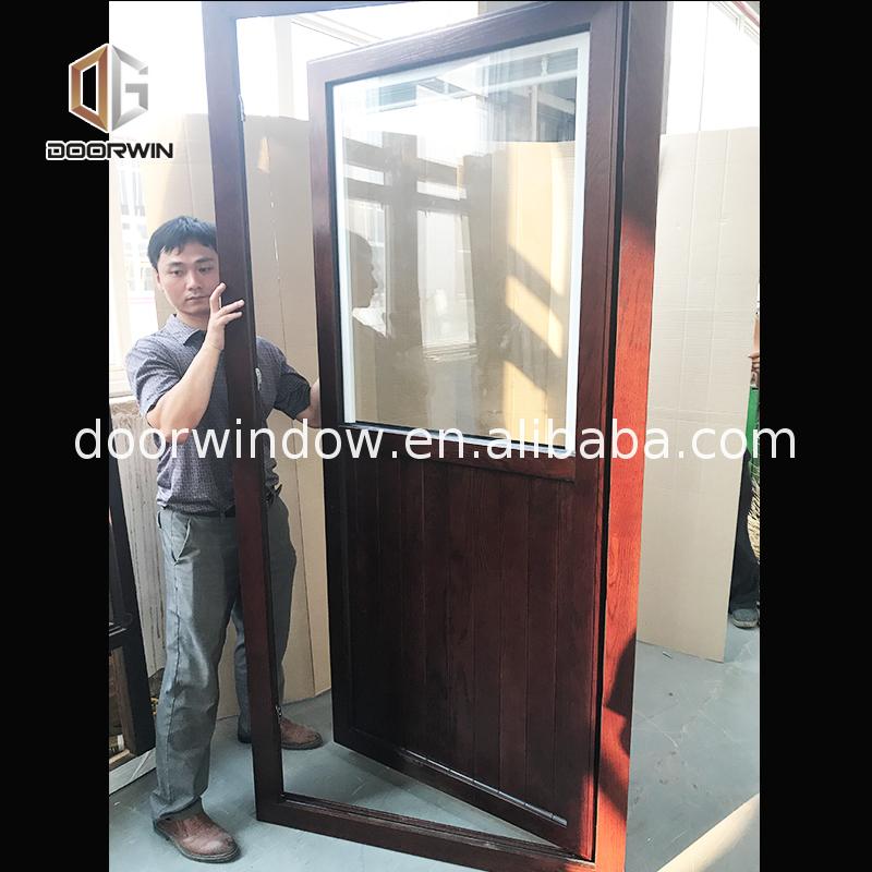 Hot sale factory direct built-in shutter built in wardrobes glass doors building entry door - Doorwin Group Windows & Doors