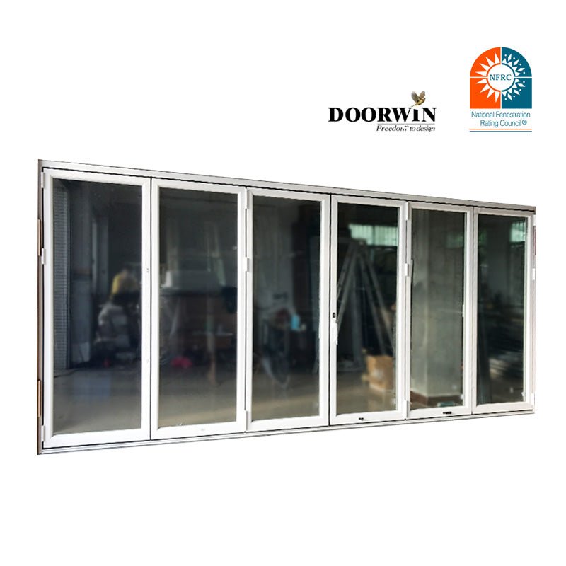 Hot sale good price powder coating outdoor exterior more panel double aluminium bi folding glass door - Doorwin Group Windows & Doors