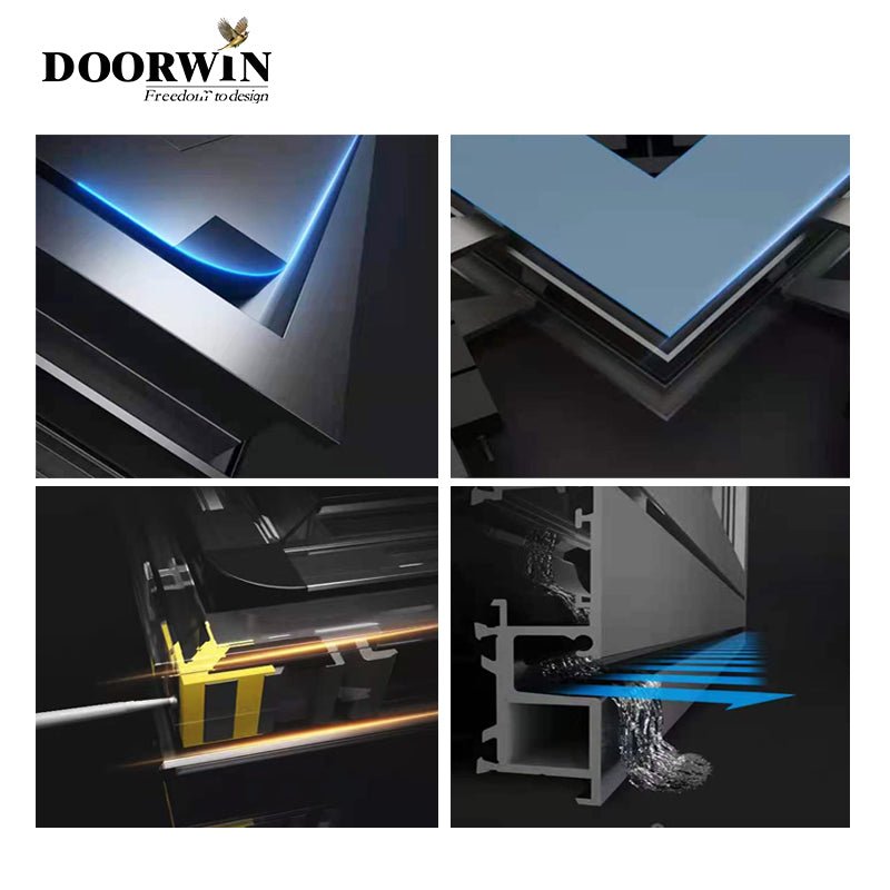 Hot sale high quality aluminum window low-e double glass 100% customized design casement window - Doorwin Group Windows & Doors