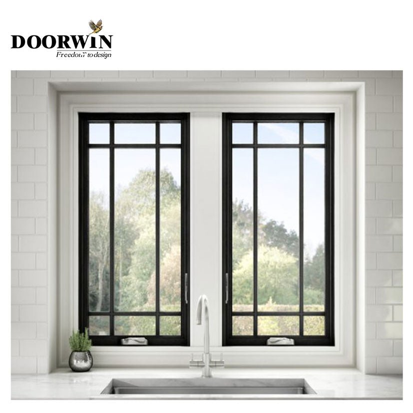 Hot sale In American certified aluminum clad oak crank casement windows by Doorwin - Doorwin Group Windows & Doors