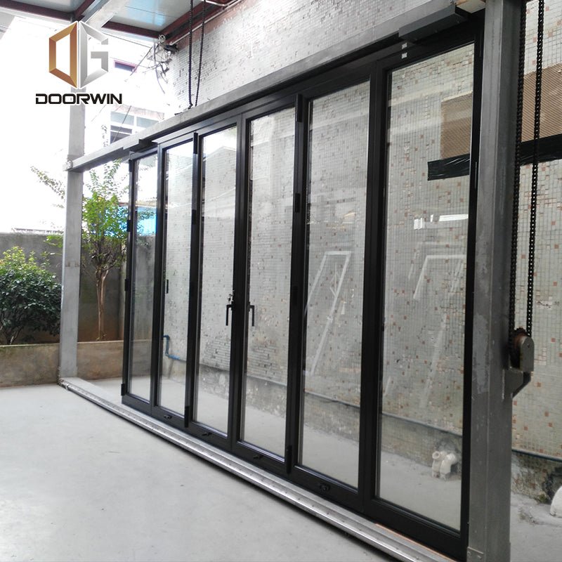 Hot sale Latest Design Top Quality Thermal Break Aluminum Bi-Folding Door Korean Hardware Folding Patio Door by Doorwin - Doorwin Group Windows & Doors