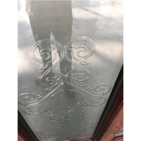 Hot Sale real stained glass windows arched top fixed transom with grille design - Doorwin Group Windows & Doors