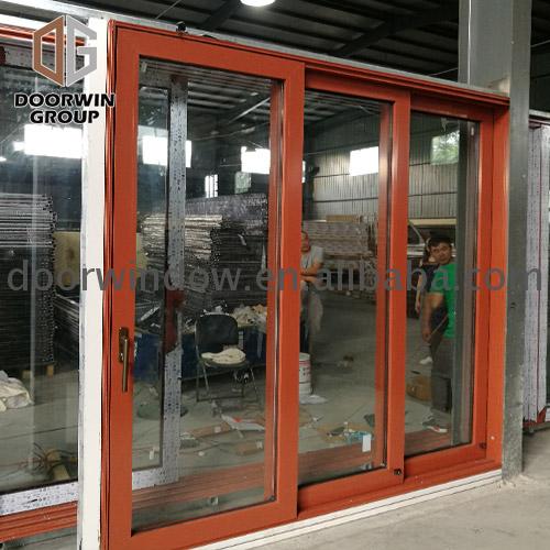 Houston three track aluminium sliding doors with 6 panel low-e glazed glass sliding door - Doorwin Group Windows & Doors