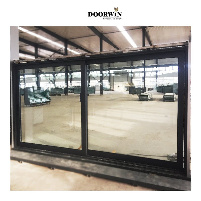 Huge aluminium doors windows Aluminum alloy double tempered glass three panels sliding stacking door - Doorwin Group Windows & Doors