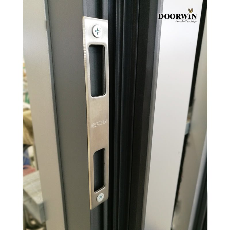 Huge aluminium doors windows Aluminum alloy double tempered glass three panels sliding stacking door - Doorwin Group Windows & Doors