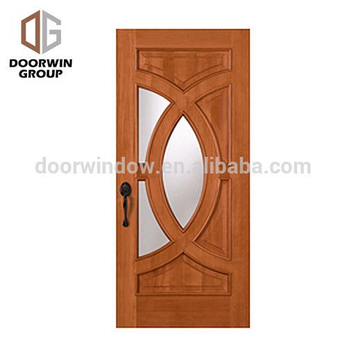 Install easily exterior door decorative top exterior glass door panels with solid wood by Doorwin - Doorwin Group Windows & Doors