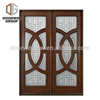 Install easily exterior door decorative top exterior glass door panels with solid wood by Doorwin - Doorwin Group Windows & Doors