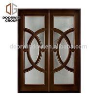 Install easily exterior door decorative top exterior glass door panels with solid wood by Doorwin - Doorwin Group Windows & Doors