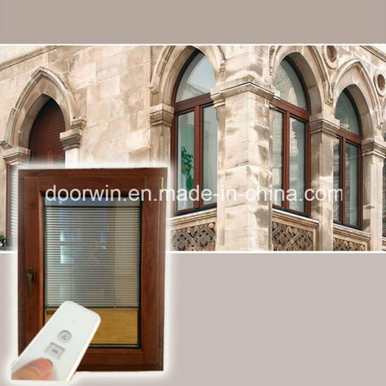 Integral Blinds Tilt Window, Aluminum Clad Wood Casement Window Built-in Blinds Tilt and Turn Window Afghan Client - China Aluminum Window, Wood Aluminum Window - Doorwin Group Windows & Doors