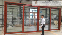 interior glass sliding doors with wooden frame by Doorwin - Doorwin Group Windows & Doors