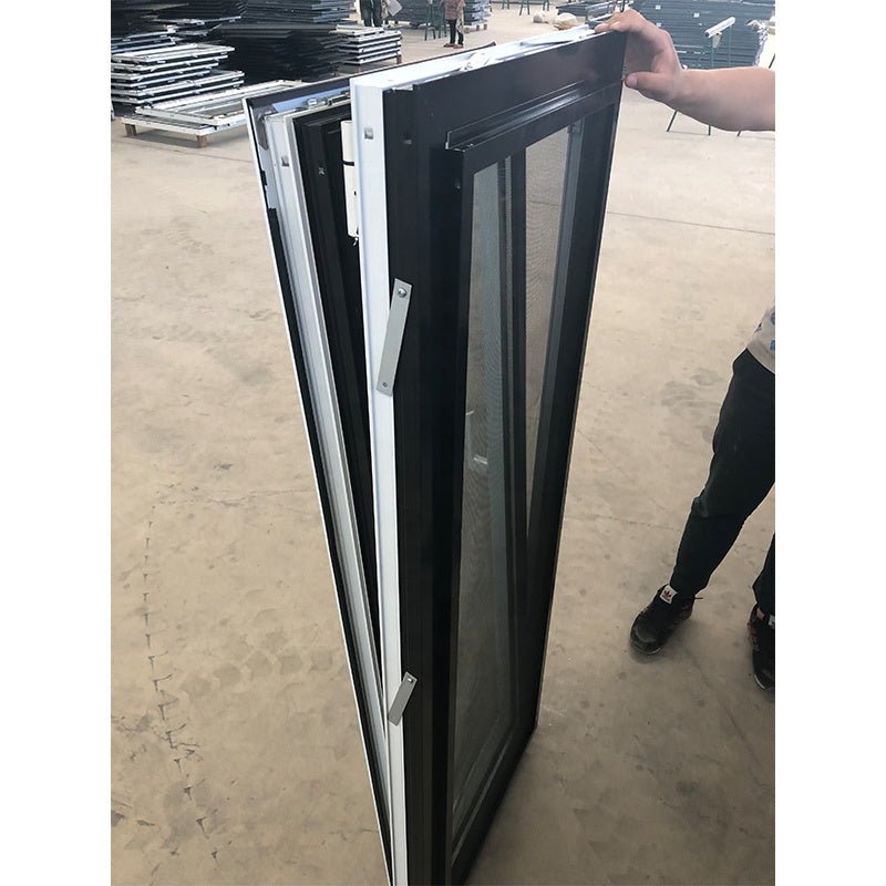 interior white exterior black Doors and windows aluminum commercial window frames by Doorwin - Doorwin Group Windows & Doors