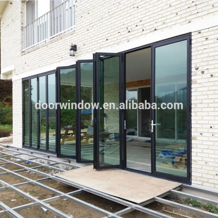 Korea hardware thermal break aluminium ykk folding door by Doorwin - Doorwin Group Windows & Doors