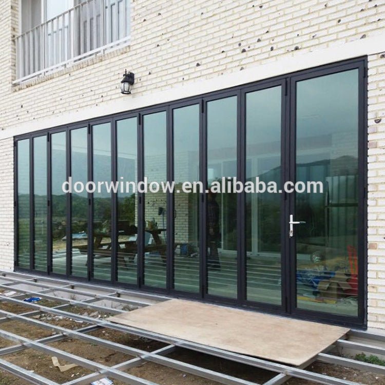Korea hardware thermal break aluminium ykk folding door by Doorwin - Doorwin Group Windows & Doors