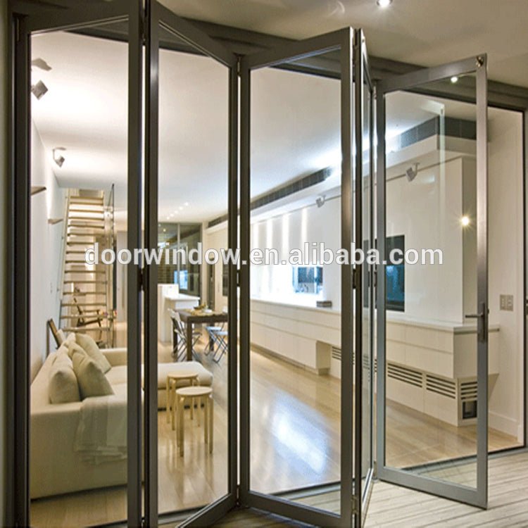 Korea hardware thermal break aluminium ykk folding door by Doorwin - Doorwin Group Windows & Doors