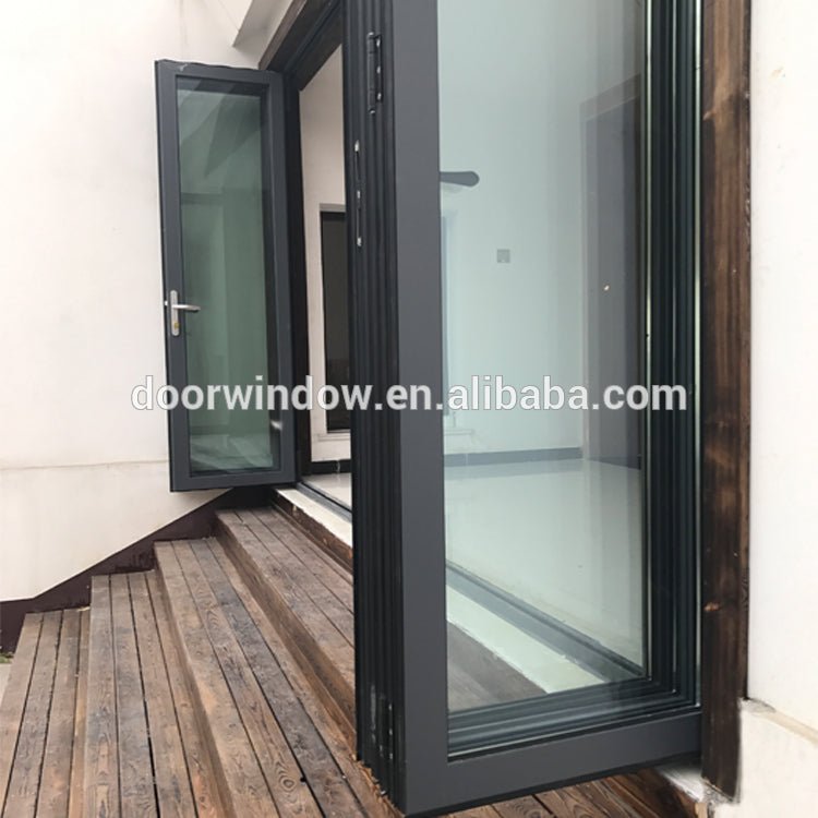 Korea hardware thermal break aluminium ykk folding door by Doorwin - Doorwin Group Windows & Doors