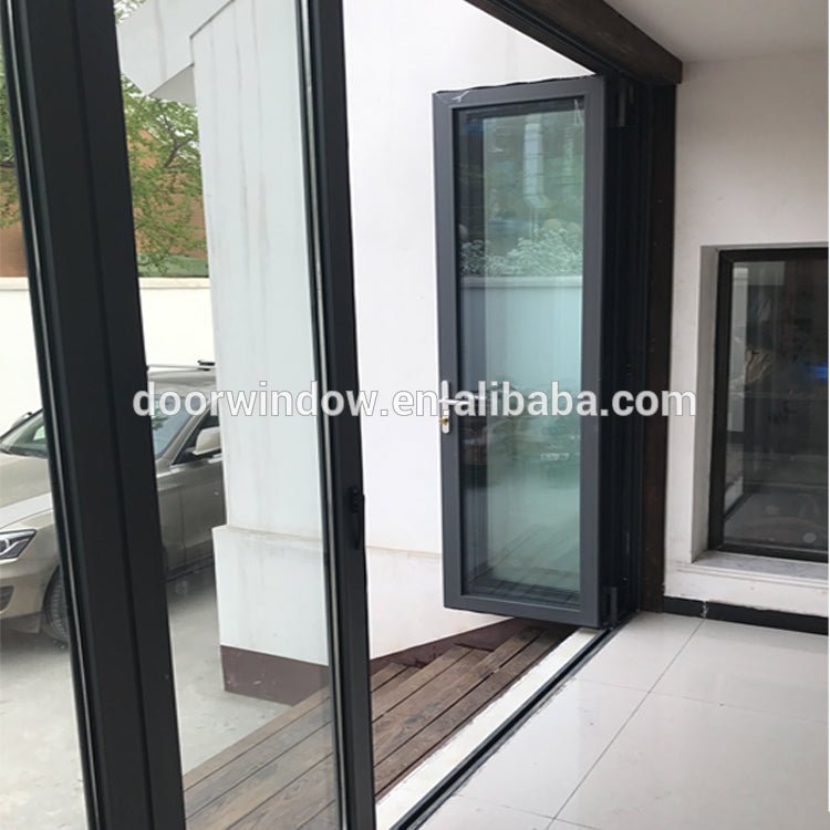 Korea hardware thermal break aluminium ykk folding door by Doorwin - Doorwin Group Windows & Doors