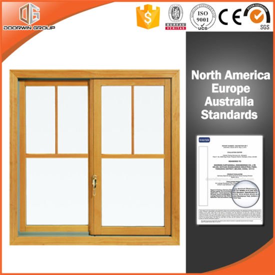 Laminated Glass Wooden Sliding Window, Aluminum Clading Solid Wood Gliding Window, Most Durable Window - China Aluminum Sliding Window, Sliding Window - Doorwin Group Windows & Doors