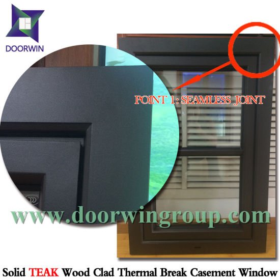 Latest Design Aluminum Clad Imported Solid Wood Window, Aluminium Solid Wood Windows with Shutters/Blinds - China Window, Aluminum Window - Doorwin Group Windows & Doors