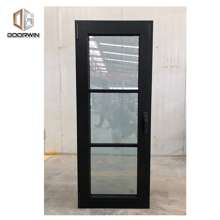 Los Angeles black extruded aluminum tilt and turn commercial window for saleby Doorwin - Doorwin Group Windows & Doors