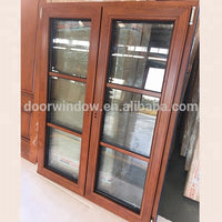 Los Angeles European style 6 panel design grille french window with wooden frames for saleby Doorwin - Doorwin Group Windows & Doors
