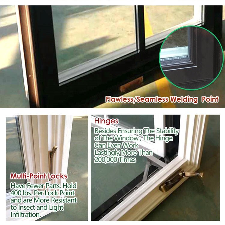Low price aluminum wood casement windows window with grill design coated wooden - Doorwin Group Windows & Doors