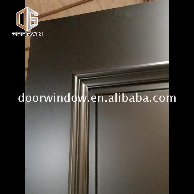 Low price interior wood door with frosted glass panel timber doors 3 - Doorwin Group Windows & Doors