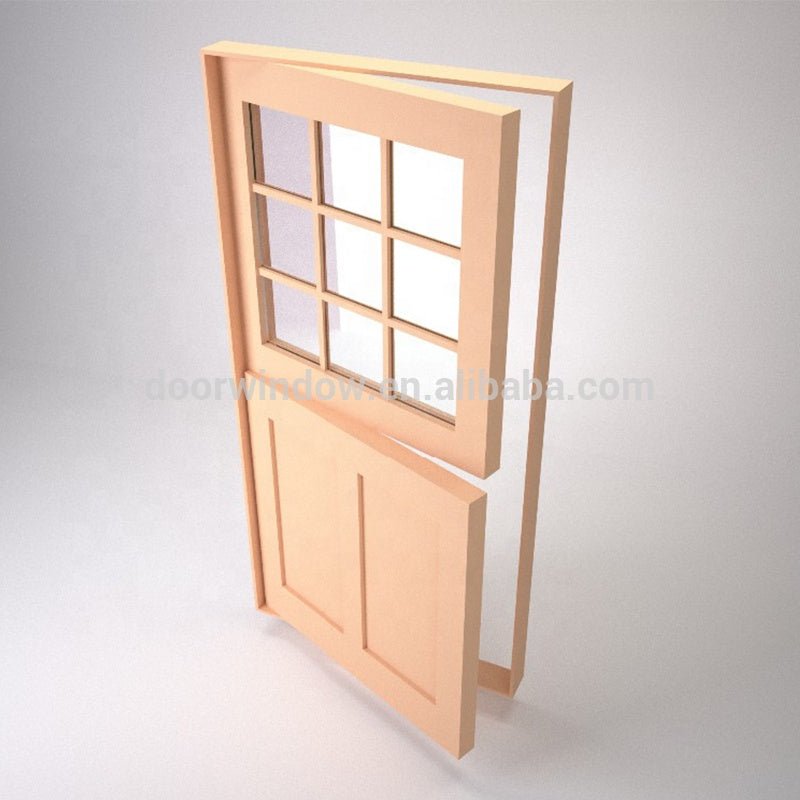 Luxury Fashion Interior Wood Door,X Type Double Open Dutch Doorby Doorwin - Doorwin Group Windows & Doors