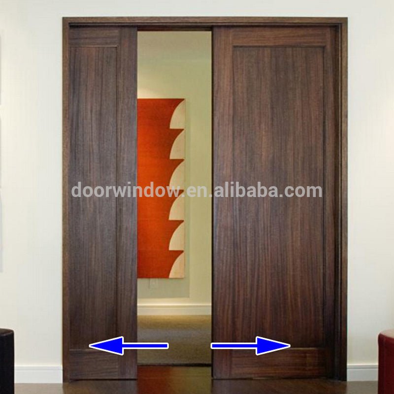 luxury interior wood door concealing sliding pocket door with invisible track by Doorwin - Doorwin Group Windows & Doors