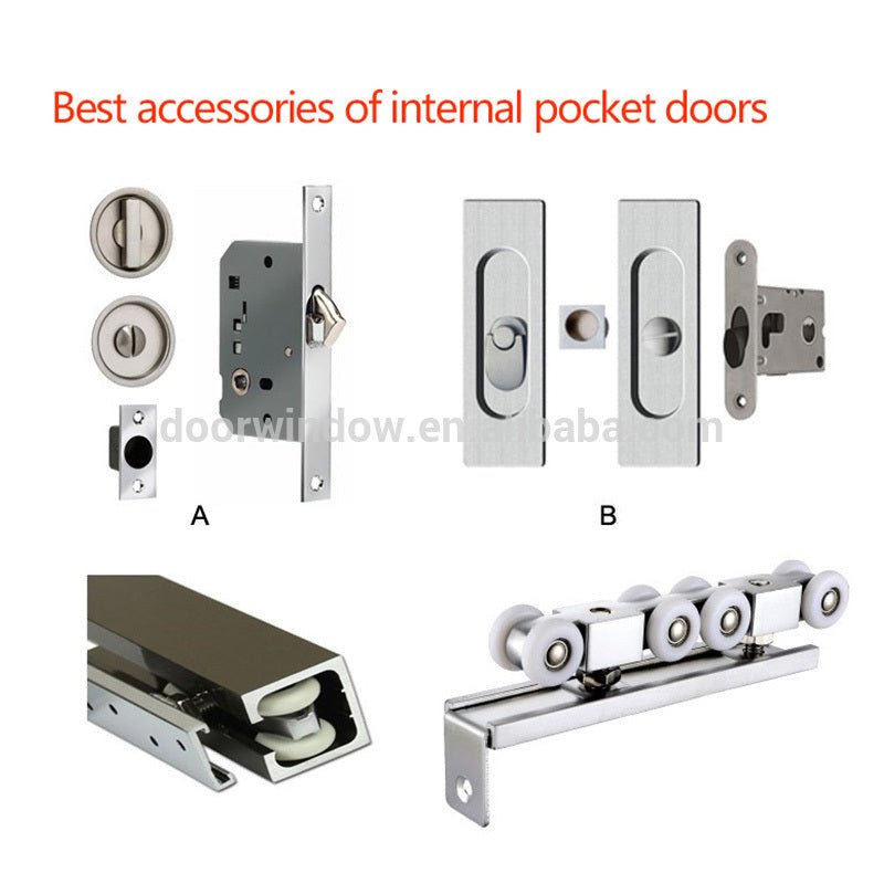 luxury interior wood door concealing sliding pocket door with invisible track by Doorwin - Doorwin Group Windows & Doors