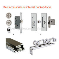 luxury interior wood door concealing sliding pocket door with invisible track by Doorwin - Doorwin Group Windows & Doors