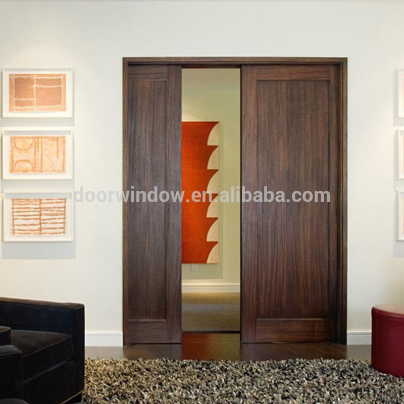 luxury interior wood door concealing sliding pocket door with invisible track by Doorwin - Doorwin Group Windows & Doors
