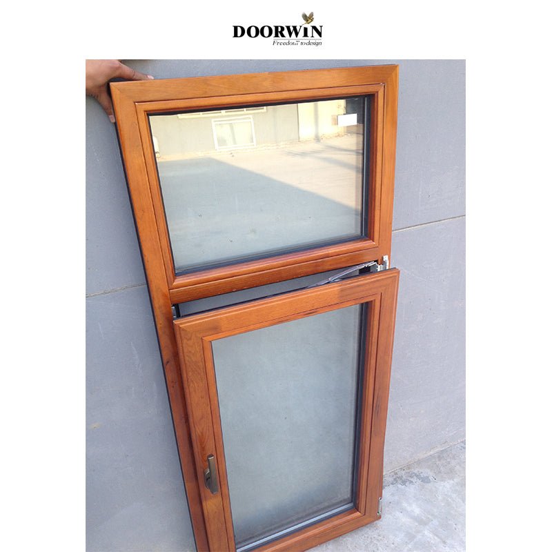 Made in China Latest Design Inside Open Aluminum Clad Wood 3 Glass Solid Wooden Tilt And Turn Casement Windows - Doorwin Group Windows & Doors