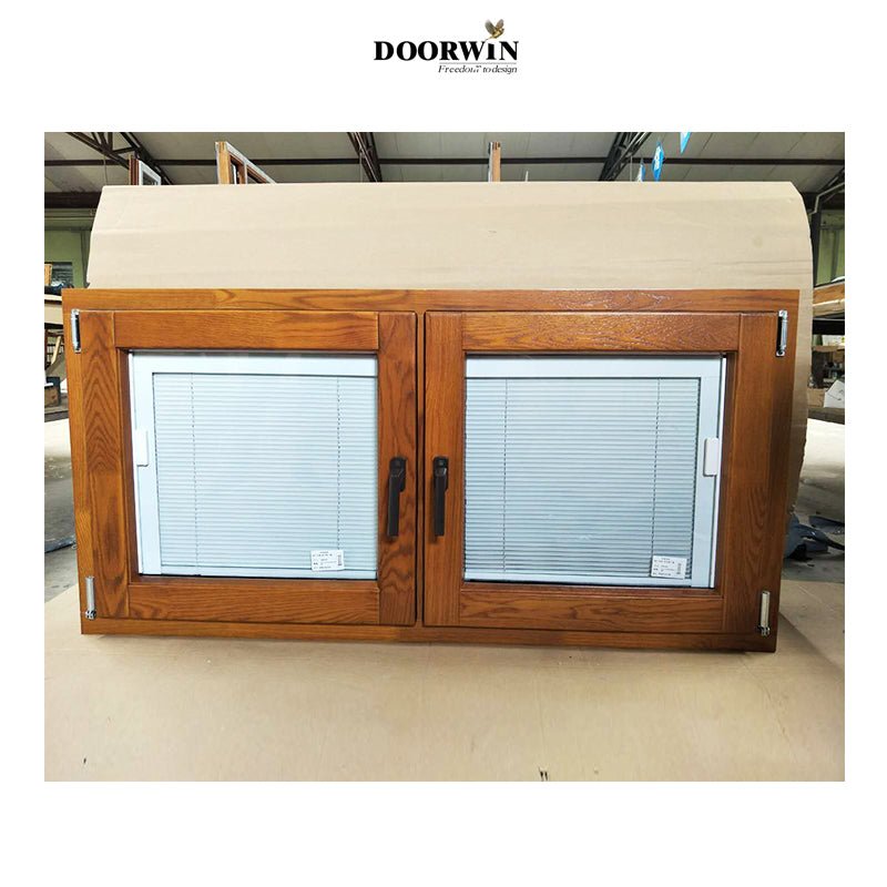 Made in China Latest Design NFRC Inside Open Aluminum Clad Wood 3 Glass Solid Wooden Tilt And Turn Casement Windows Imagination Series - Doorwin Group Windows & Doors