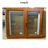 Made in China Latest Design NFRC Inside Open Aluminum Clad Wood 3 Glass Solid Wooden Tilt And Turn Casement Windows Imagination Series - Doorwin Group Windows & Doors
