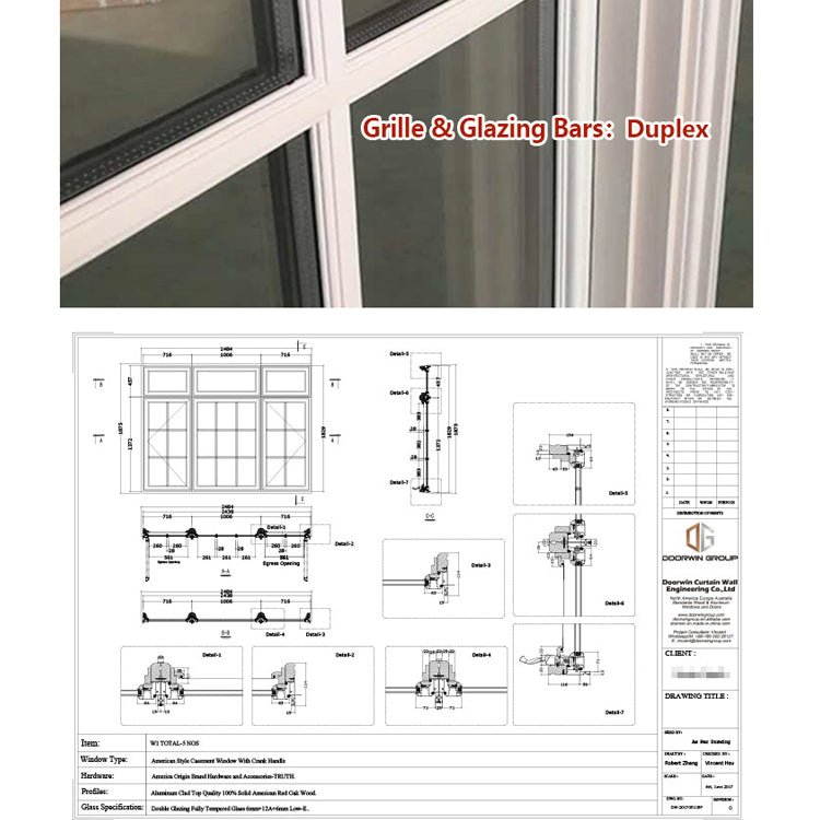 Manufactory direct cheap window security bars change frame colour house windows - Doorwin Group Windows & Doors