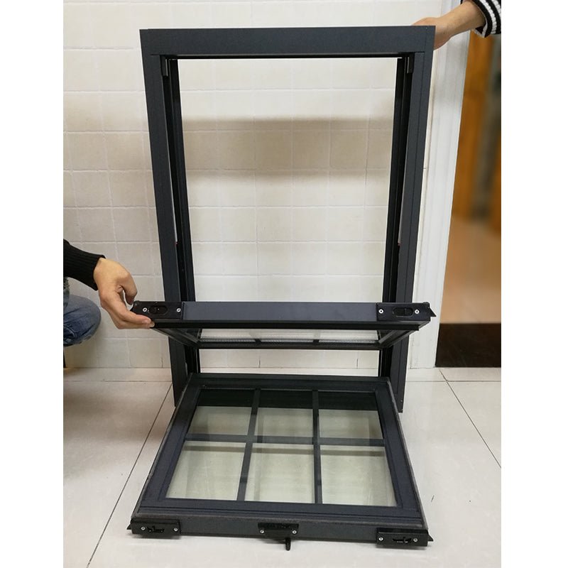 Manufactory direct double hung window with transom sizes security bar - Doorwin Group Windows & Doors